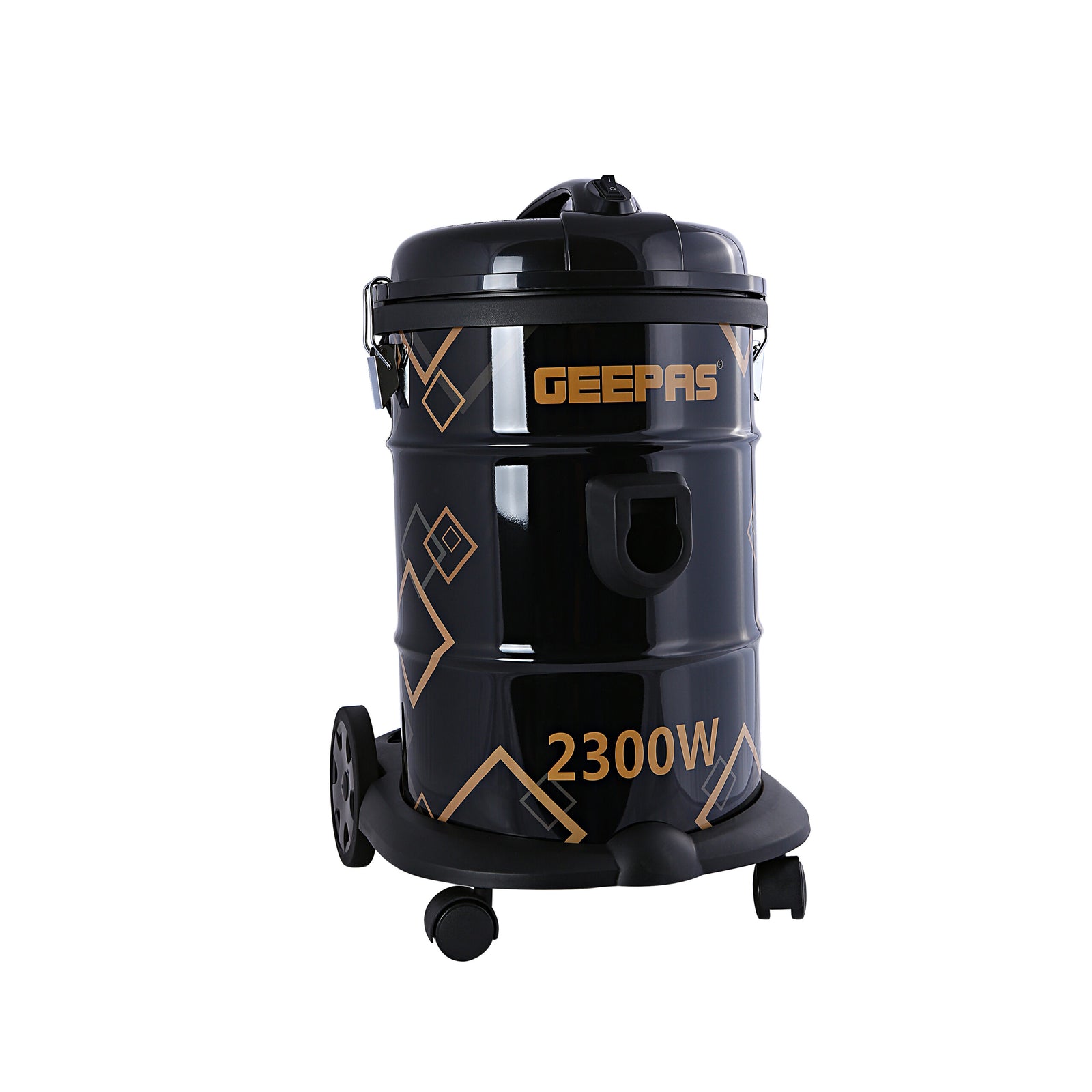 Geepas GVC2598 2300W 25L Drum Vacuum Cleaner - Portable ABS/Copper/Iron | Dust Full Indicator with Parking Position | Air Blower Function with Adjustable Suction Power