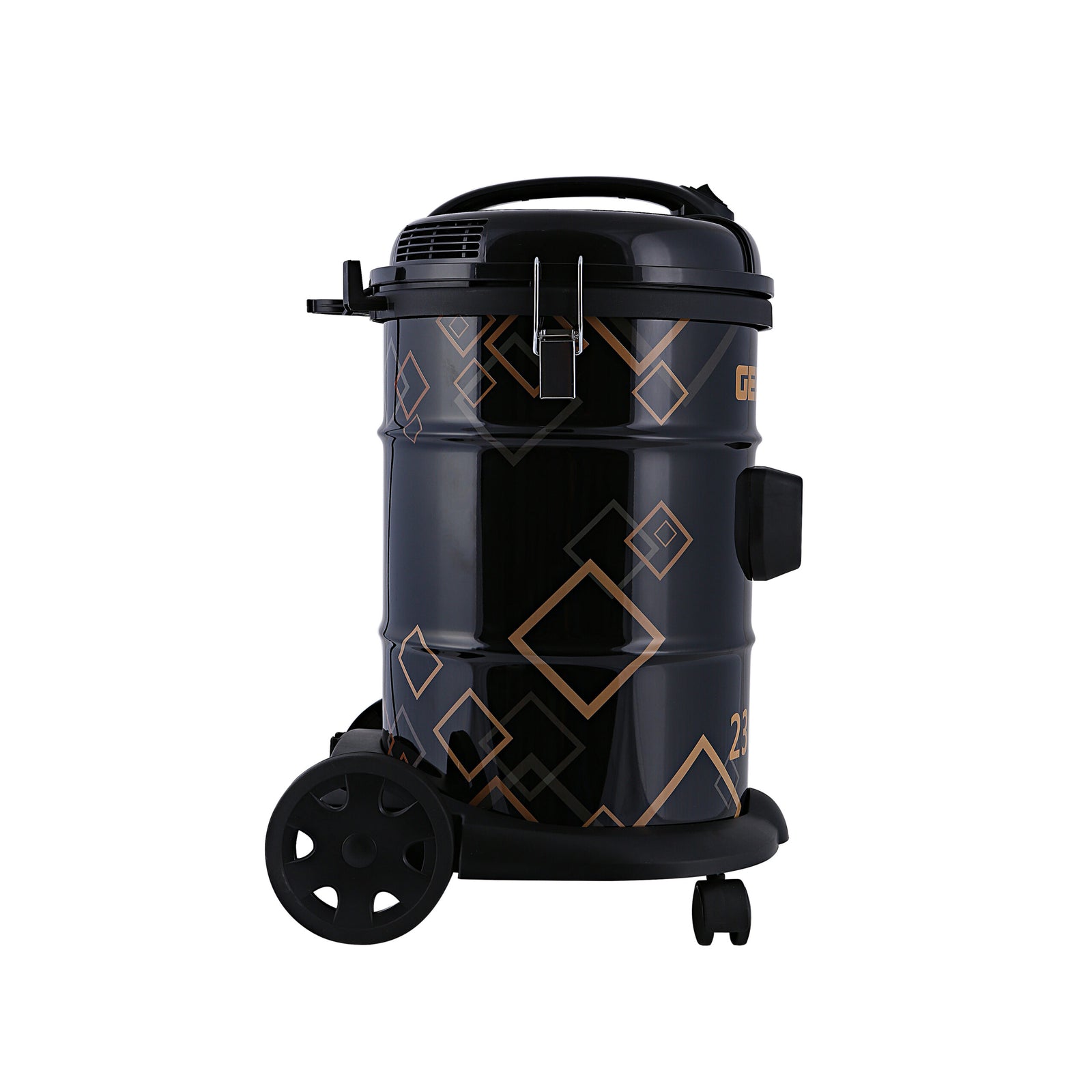 Geepas GVC2598 2300W 25L Drum Vacuum Cleaner - Portable ABS/Copper/Iron | Dust Full Indicator with Parking Position | Air Blower Function with Adjustable Suction Power