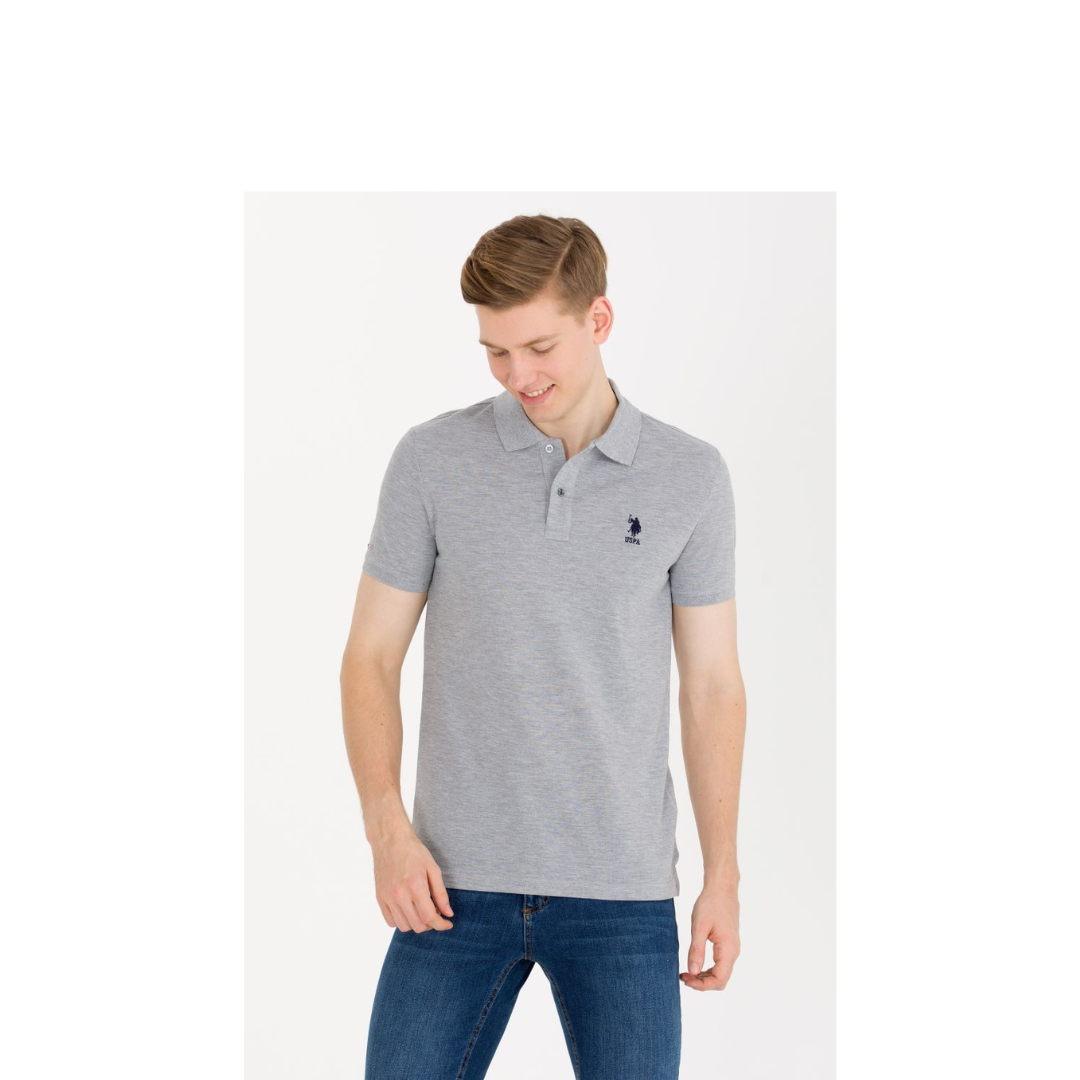 U.S. Polo Assn. Basic Polo Shirt for Men - Grey