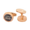 Cerruti 1881 Gold-Plated Stainless Steel Embossed Logo Cufflinks for Men