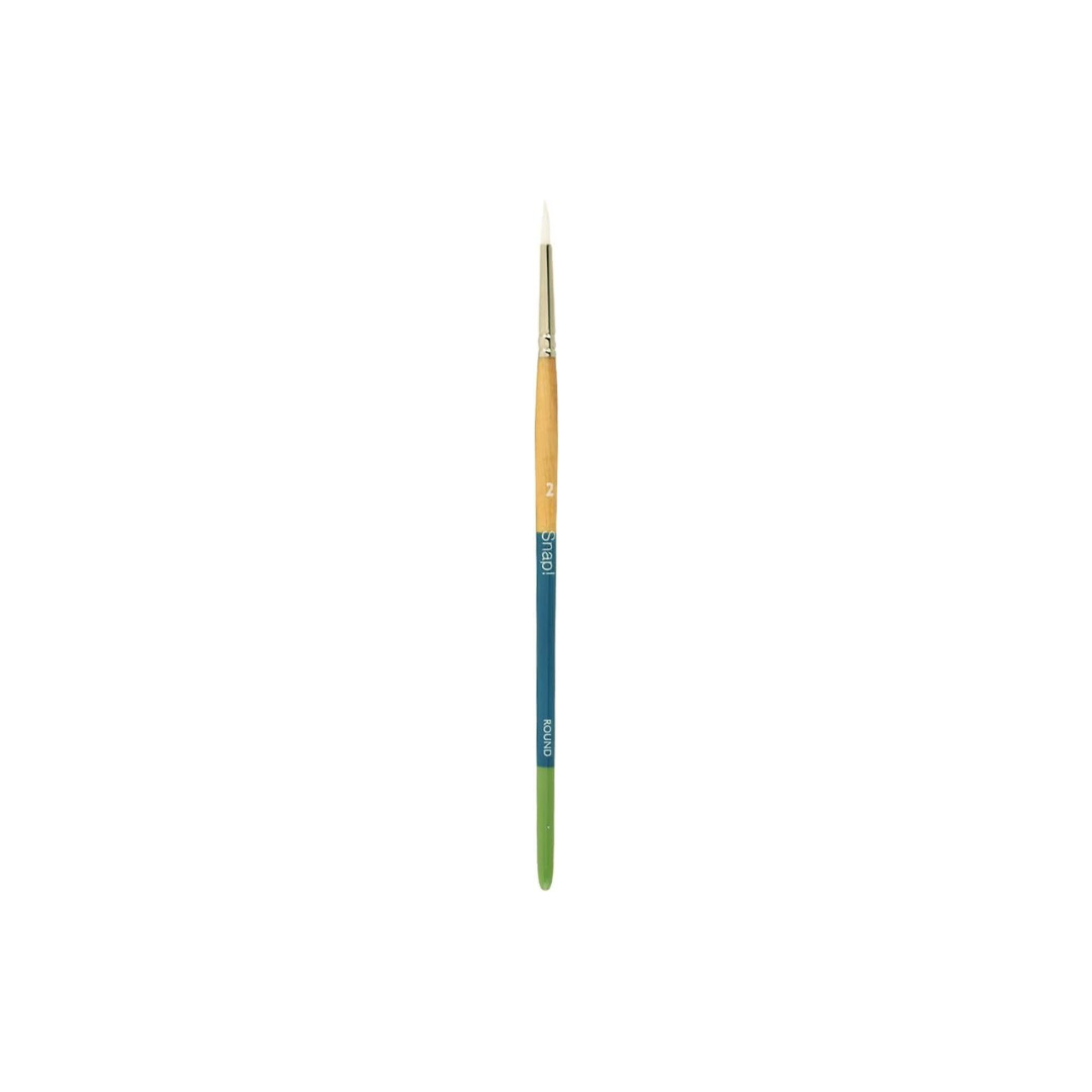 Snap White Tak Round Brush - Size 2