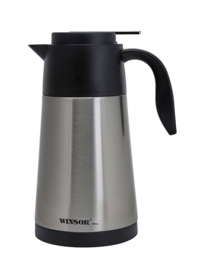 Winsor Stainless Steel Vacuum Flask Silver/Black 1Liters