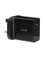 Anker Powerport 24W 2USB Port Black