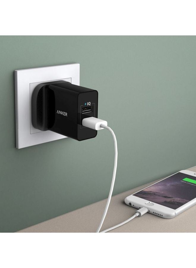 Anker Powerport 24W 2USB Port Black