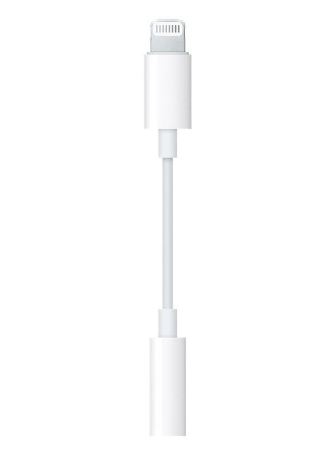 Apple Lightning to 3.5 mm Headphone Jack Adapter White