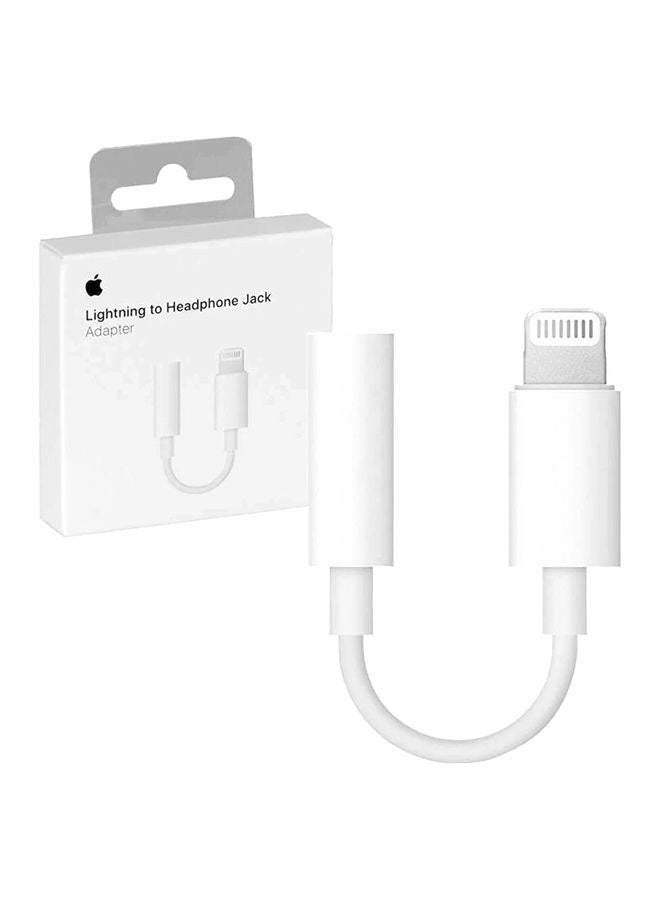 Apple Lightning to 3.5 mm Headphone Jack Adapter White