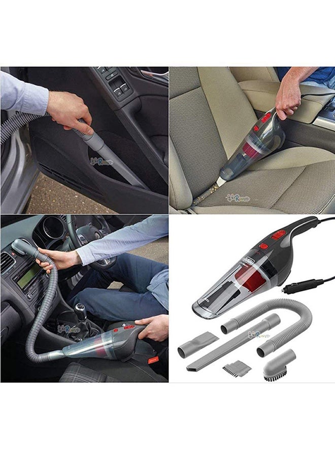 BLACK+DECKER Car Vacuum Cleaner Handheld With 6 Pieces Accessories For Effortless Cleaning 12V