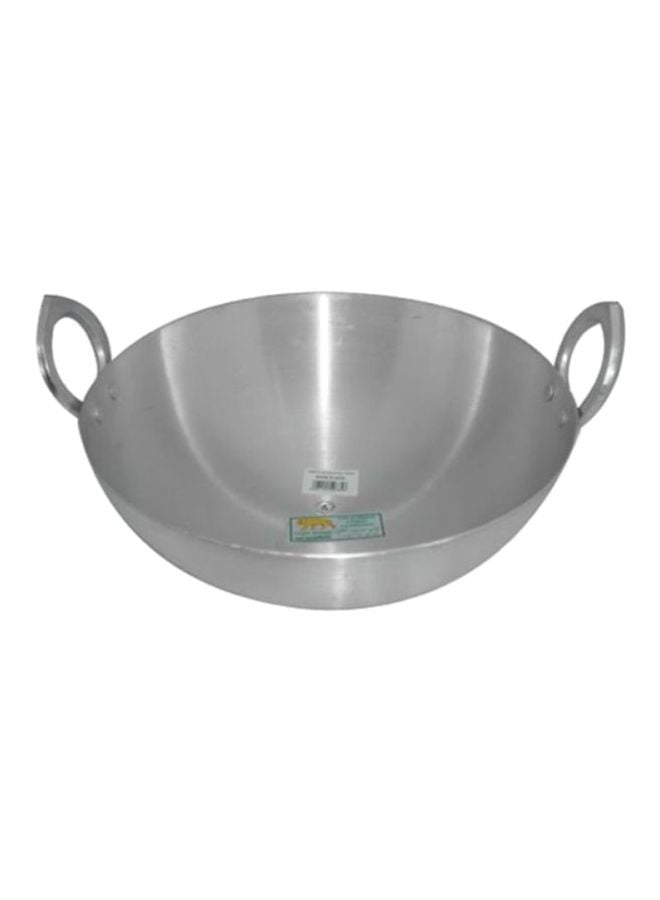 RAJ Aluminium Kadai Silver 13.4x28.8x21.4cm