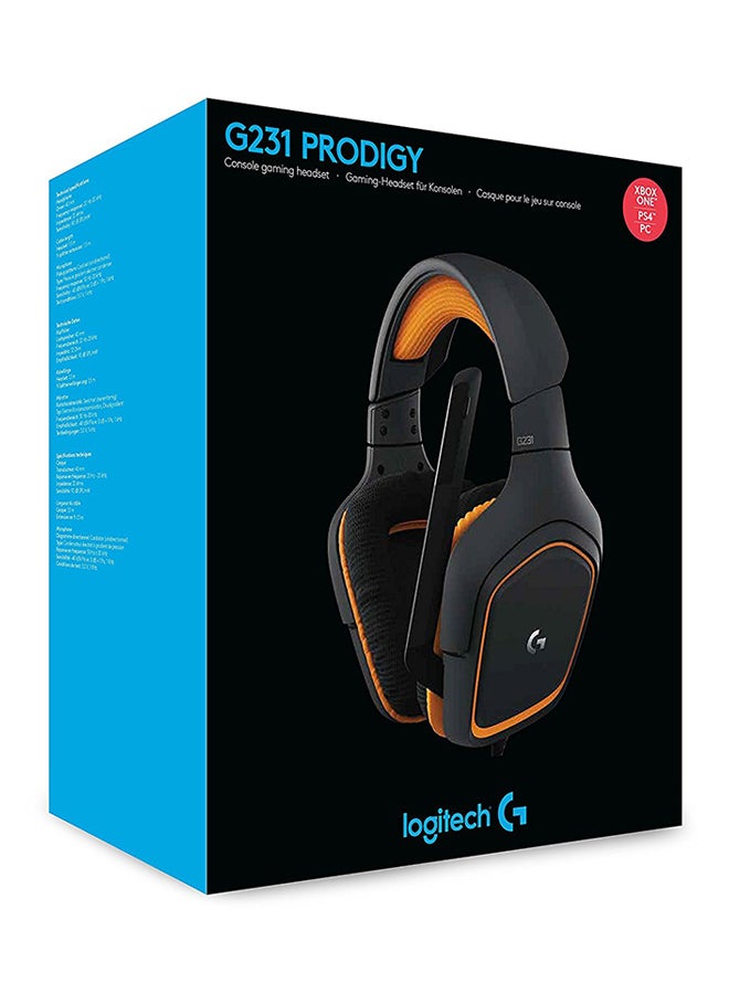 s Earphones Logitech Gaming Headsets Black Orange Safqqa