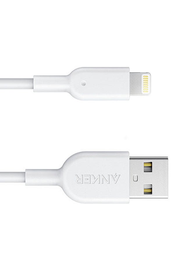 Anker Powerline II Cable (6ft) MFi Certified for iPhone 11/11 Pro/11 Pro Max/Xs/XS Max/XR/X/8/8 Plus/7/7 Plus/6/6 Plus White