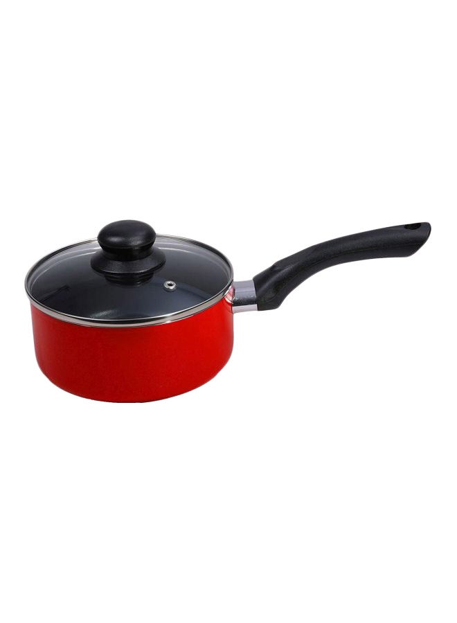 DELCASA 12-Piece Cookware Set Red/Black