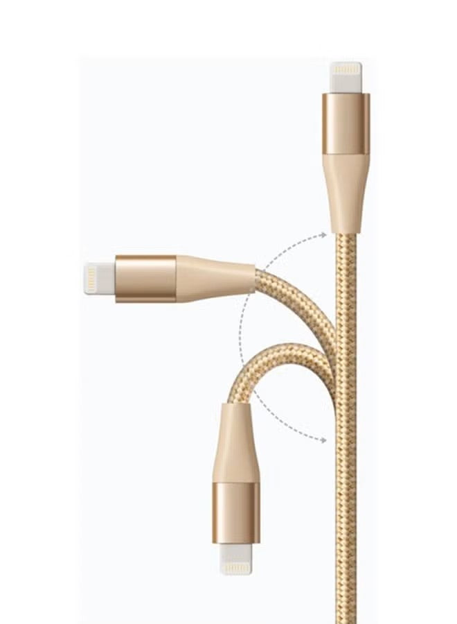 كابل أنكر PowerLine+ III من USB-C إلى Lightning – ذهبي