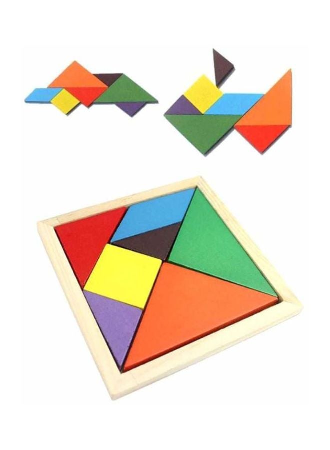 Ametoys Colorful And Changeable Triangle Wooden Puzzle Set For Kids And Adults 11.5x11.5x0.8cm