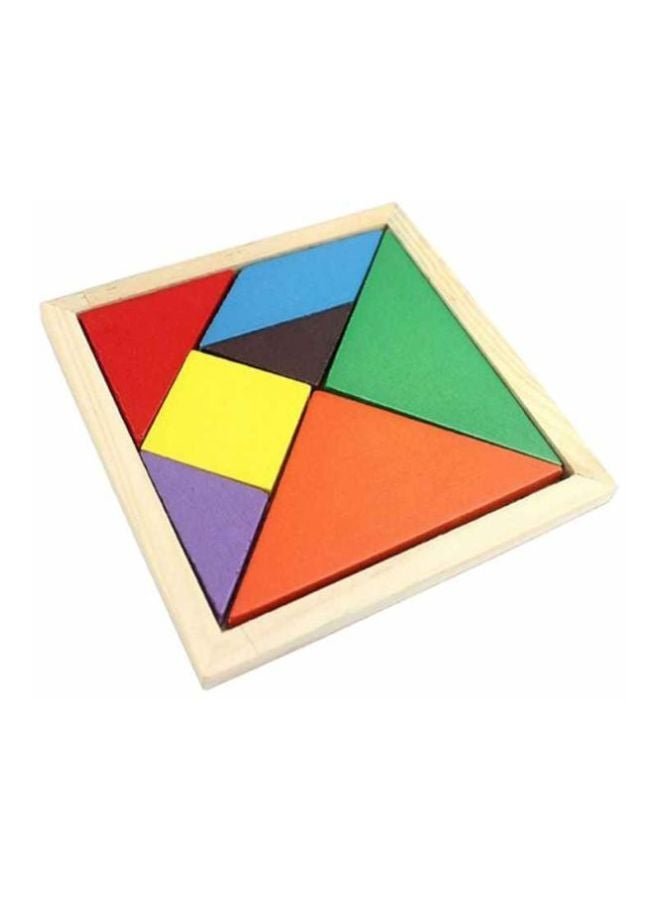 Ametoys Colorful And Changeable Triangle Wooden Puzzle Set For Kids And Adults 11.5x11.5x0.8cm