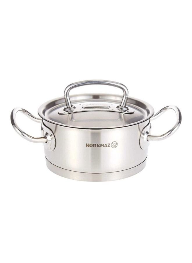 Korkmaz Proline Shallow Pot Silver 16cm