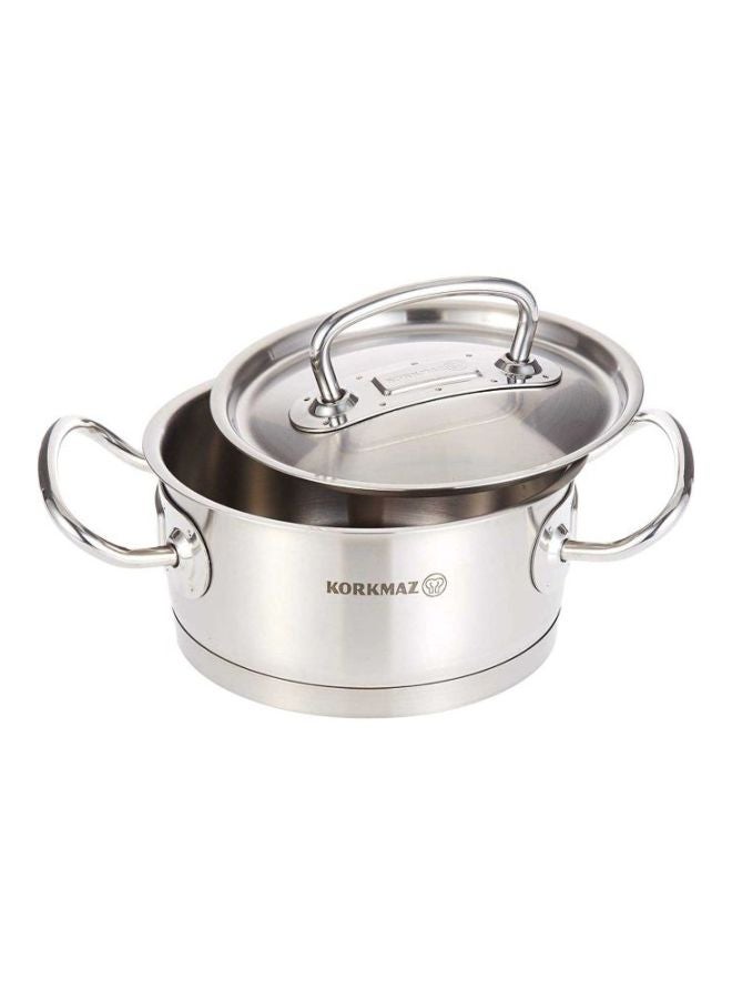 Korkmaz Proline Shallow Pot Silver 16cm