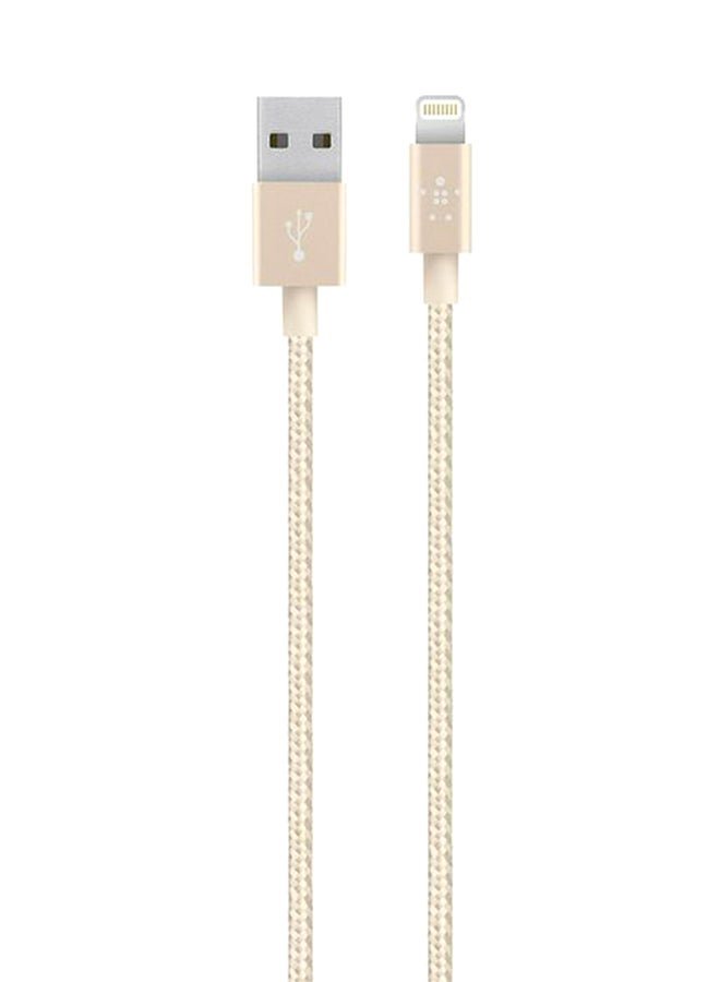 Belkin Mixit Lightning Data Sync Cable Gold