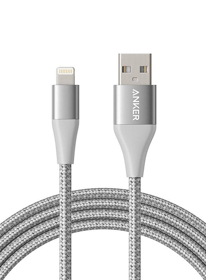 Anker Powerline+ II Cable (6ft) MFi Certified for iPhone 11/11 Pro/11 Pro Max/Xs/XS Max/XR/X / 8/8 Plus / 7/7 Plus / 6/6 Plus / 5 / 5S Silver