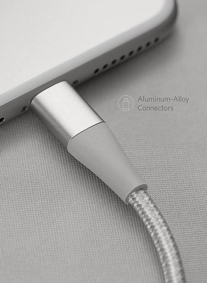 Anker Powerline+ II Cable (6ft) MFi Certified for iPhone 11/11 Pro/11 Pro Max/Xs/XS Max/XR/X / 8/8 Plus / 7/7 Plus / 6/6 Plus / 5 / 5S Silver