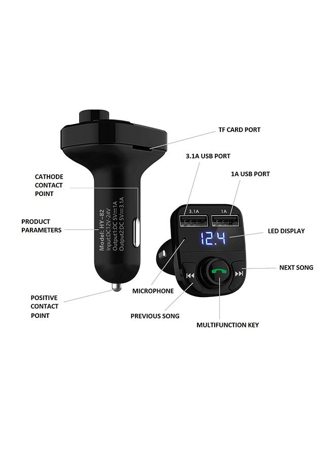 Generic Bluetooth Hands-free Car FM Transmitter Player With USB Charger