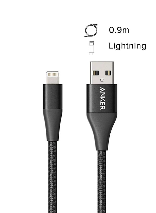 Anker Powerline+ II Charging Cable (3ft) MFi Certified for iPhone 11/11 Pro/11 Pro Max/Xs/XS Max/XR/X / 8/8 Plus / 7/7 Plus / 6/6 Plus / 5 / 5S Black