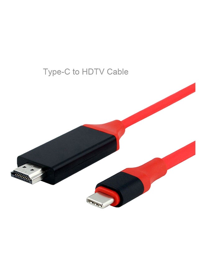 TID USB 3.1 Type C Adapter Cable Red