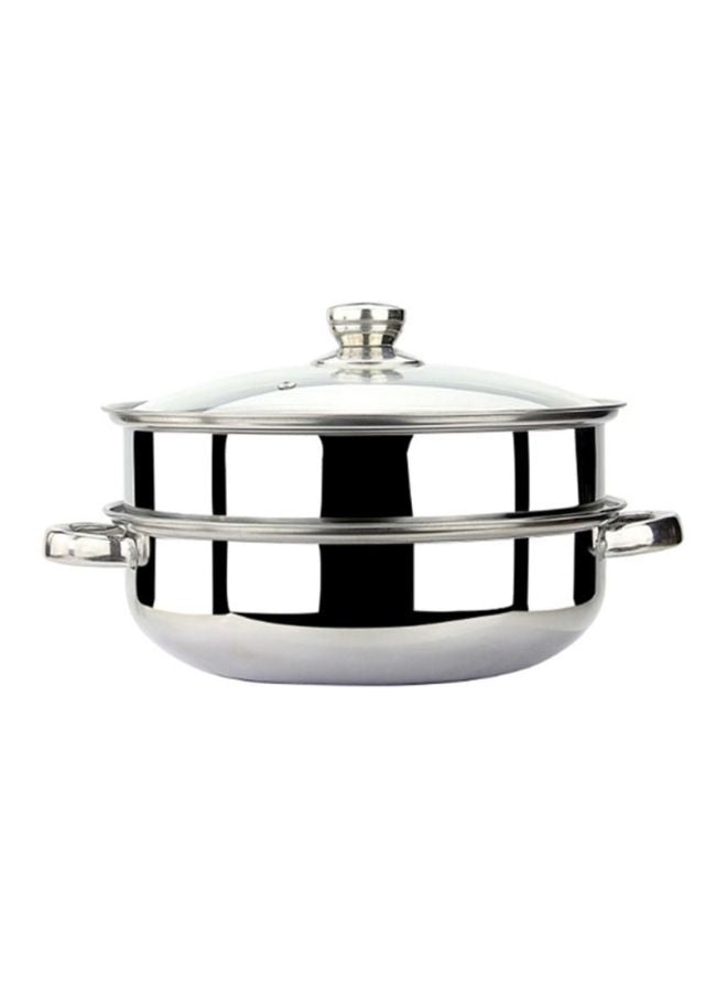 Sharpdo Stainless Steel Steamer Silver 28x18cm