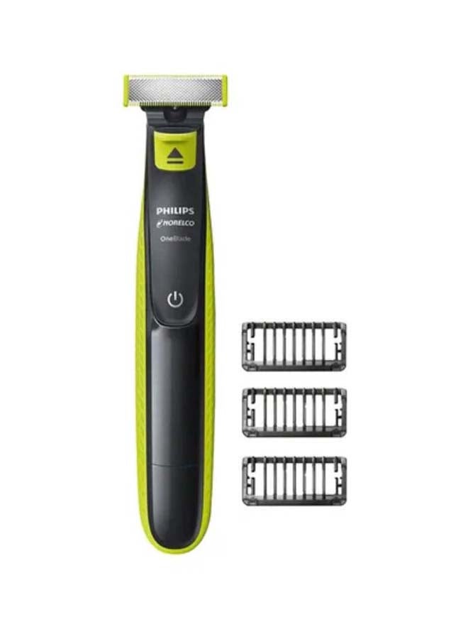 Philips Norelco Oneblade Rechargeable Hybrid Electric Trimmer And Shaver Black/Green 0.4kg