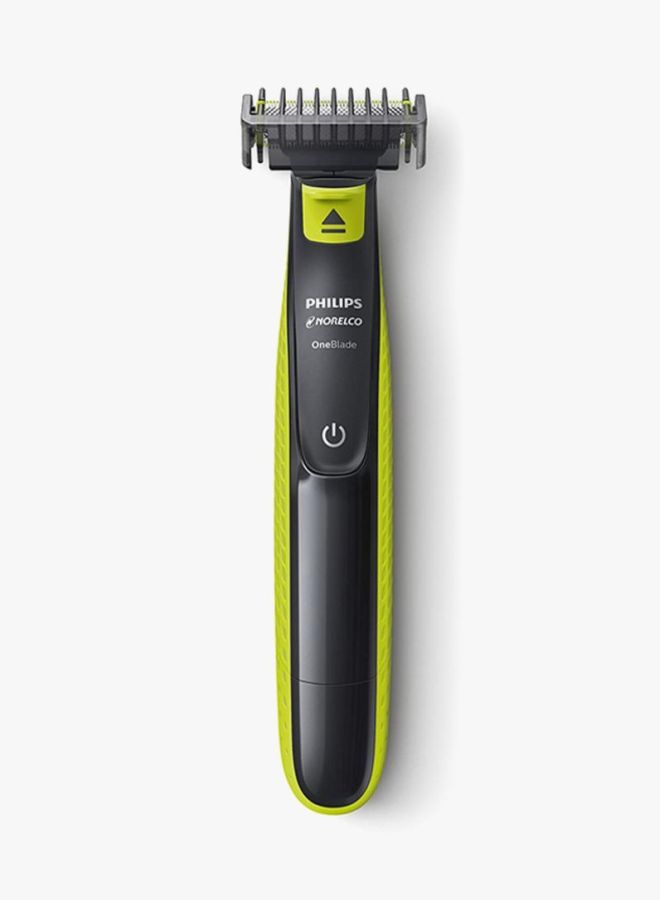 Philips Norelco Oneblade Rechargeable Hybrid Electric Trimmer And Shaver Black/Green 0.4kg