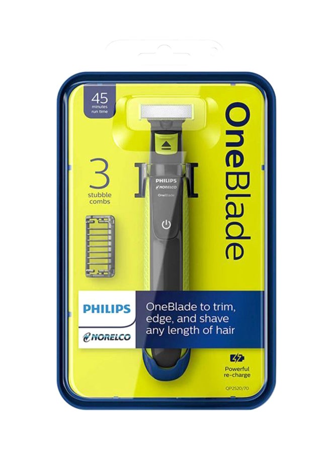 Philips Norelco Oneblade Rechargeable Hybrid Electric Trimmer And Shaver Black/Green 0.4kg