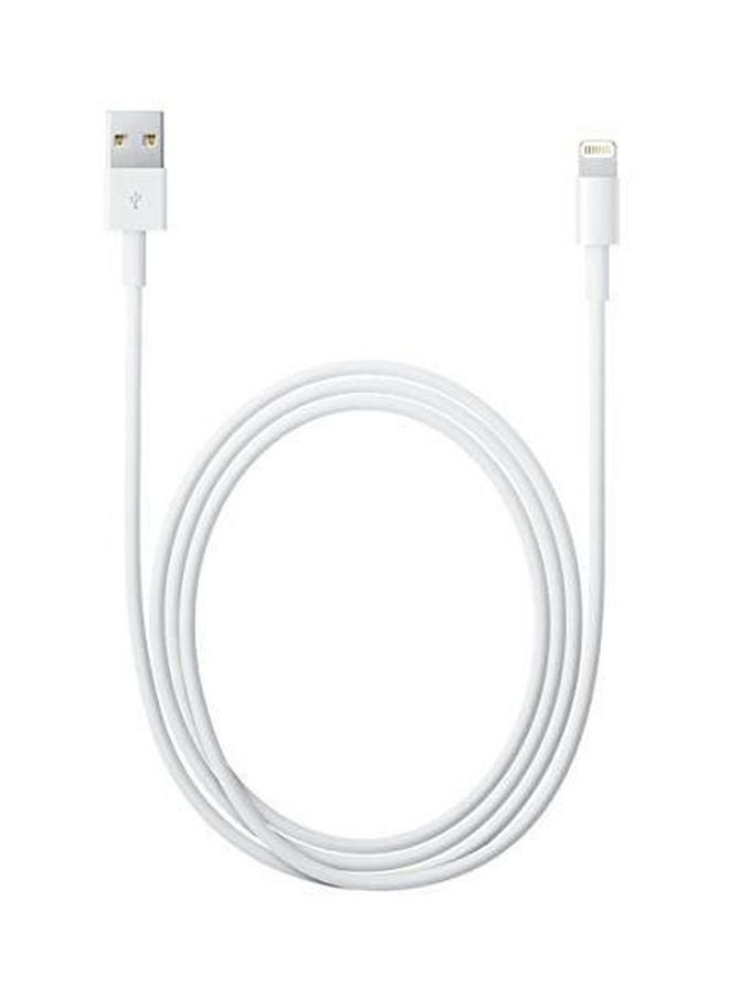 كابل شحن Nano USB 8-دبوس لأجهزة Apple iPhone 5/6/iPod - أبيض