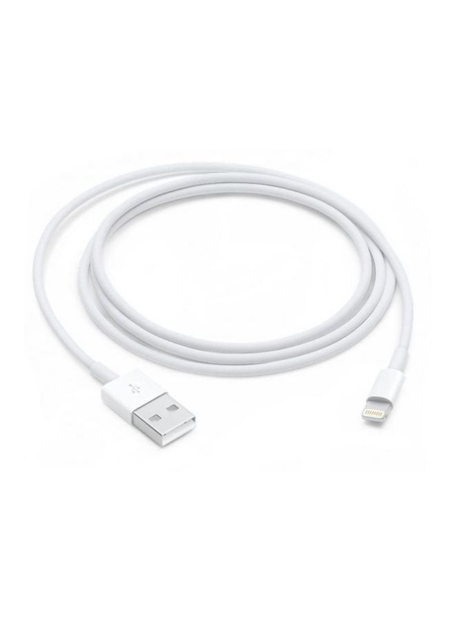 كابل شحن Nano USB 8-دبوس لأجهزة Apple iPhone 5/6/iPod - أبيض