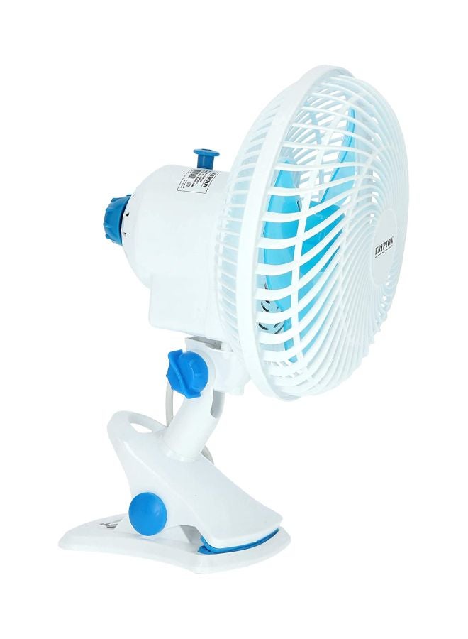 KRYPTON Table Fan 2 Speed Settings With Oscillating/Rotating And Static Feature KNF6035NV White/Blue