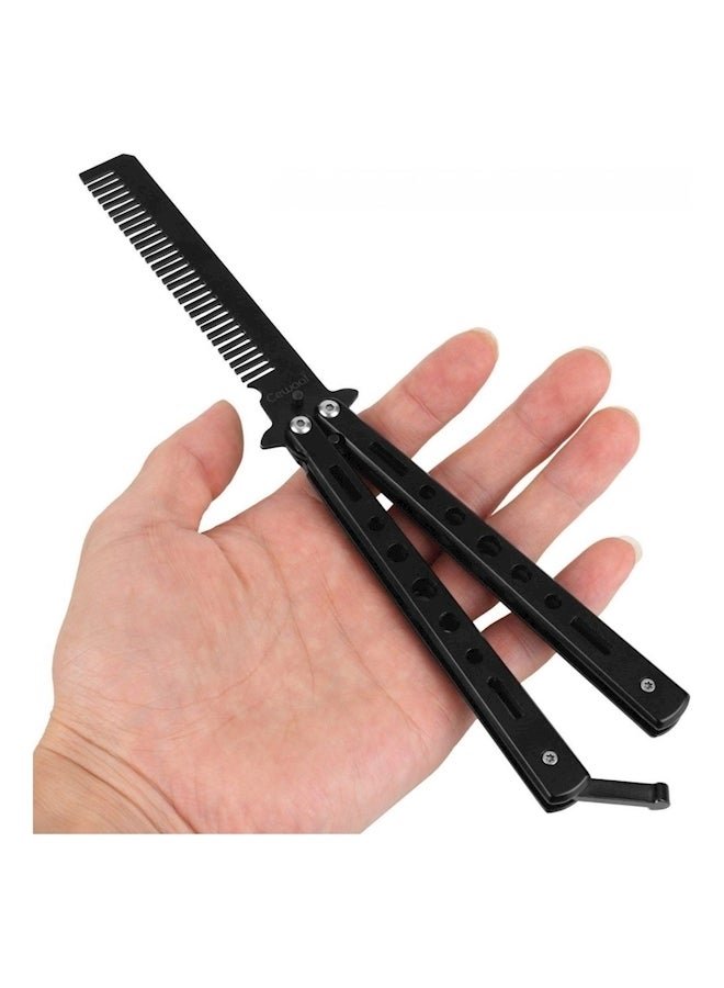 Generic Knife-Style Hair Comb, Black, 22cm