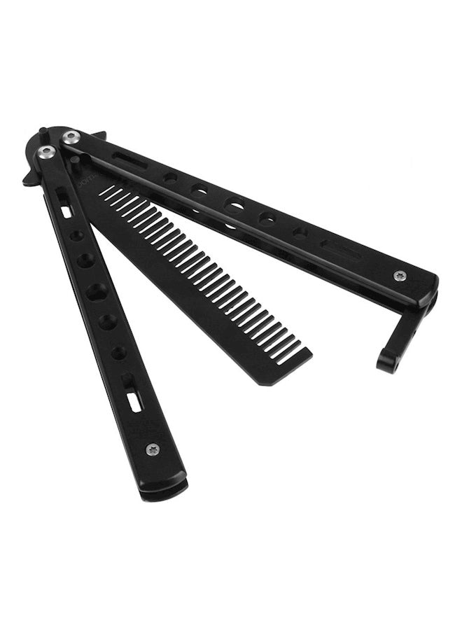 Generic Knife-Style Hair Comb, Black, 22cm