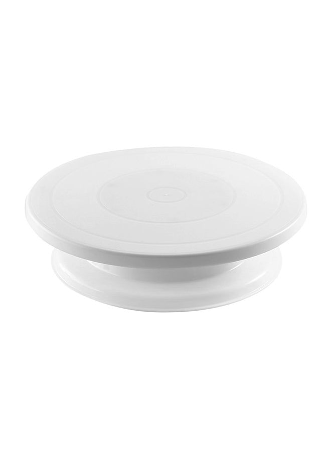 Generic Cake Making Turntable Rotating Decorating Platform Stand White 28x28x4cm