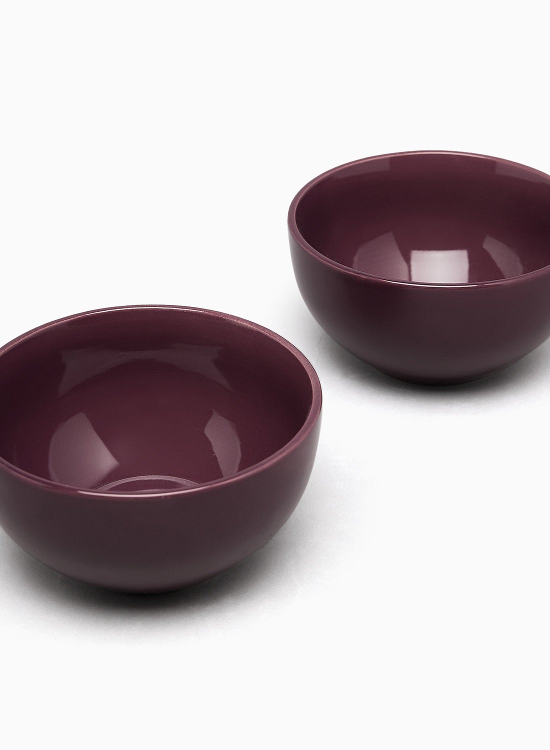 4-Piece Stoneware Bowl Set for Everyday Use - Perfect for Soup, Salad, Dessert - Serves 4 - 5.5-inch, Wine Color