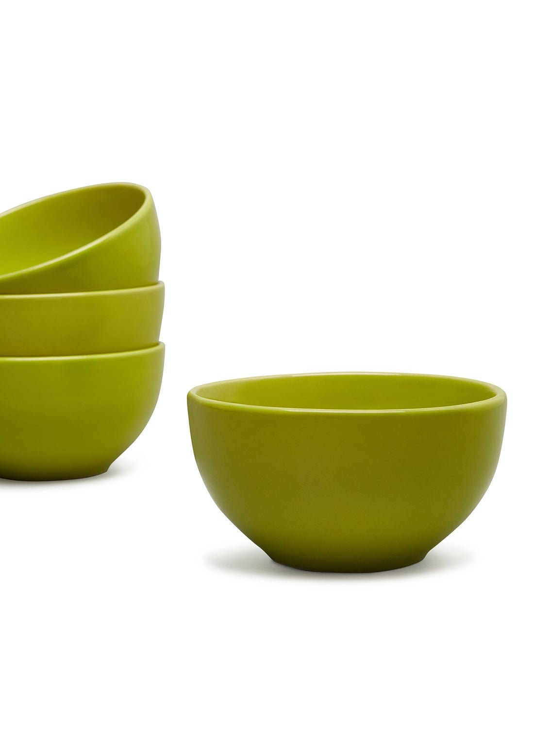 4-Piece Stoneware Bowl Set for Everyday Use - Perfect for Soup, Salad, Dessert - Serves 4 - 5.5-inch, Wine Color