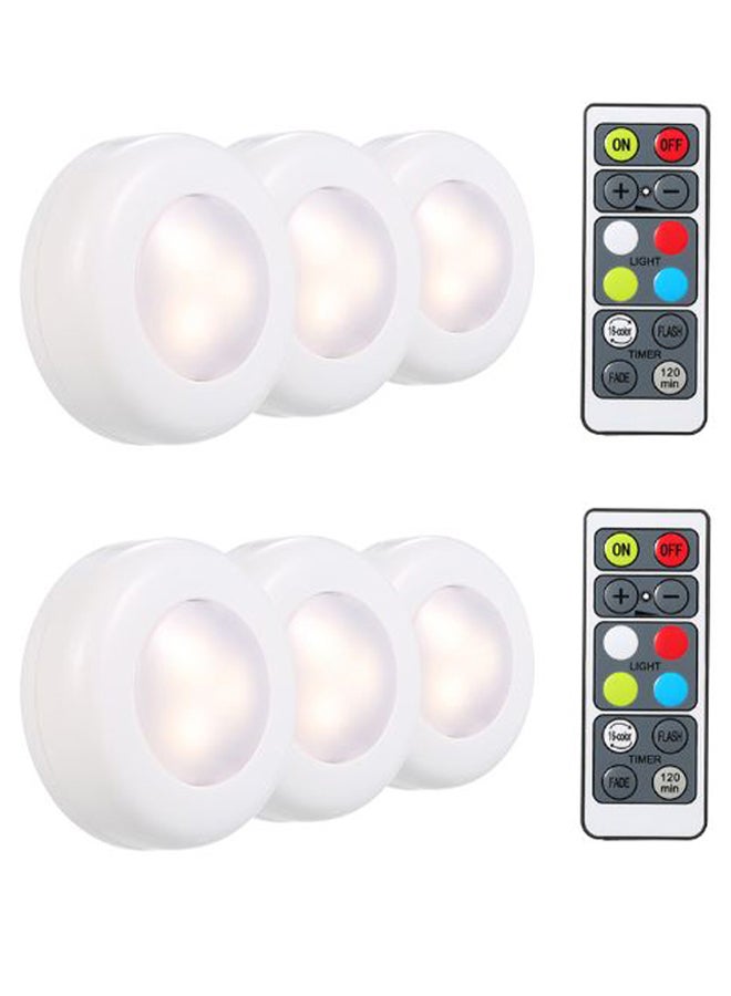 Generic 6-Piece Under Cabinet LED Lamp Set Multicolour