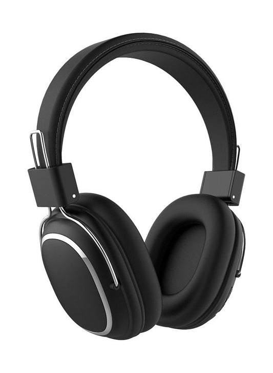 Generic Wireless Over-Ear Headphones with Microphone Volume Control Game Black