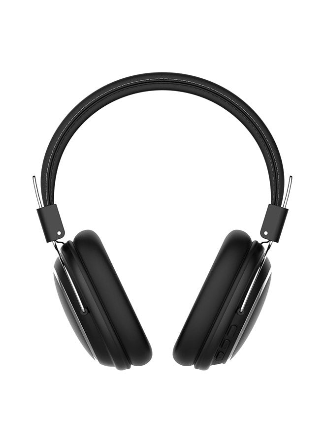 Generic Wireless Over-Ear Headphones with Microphone Volume Control Game Black