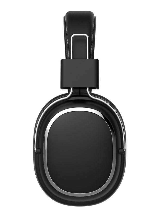 Generic Wireless Over-Ear Headphones with Microphone Volume Control Game Black