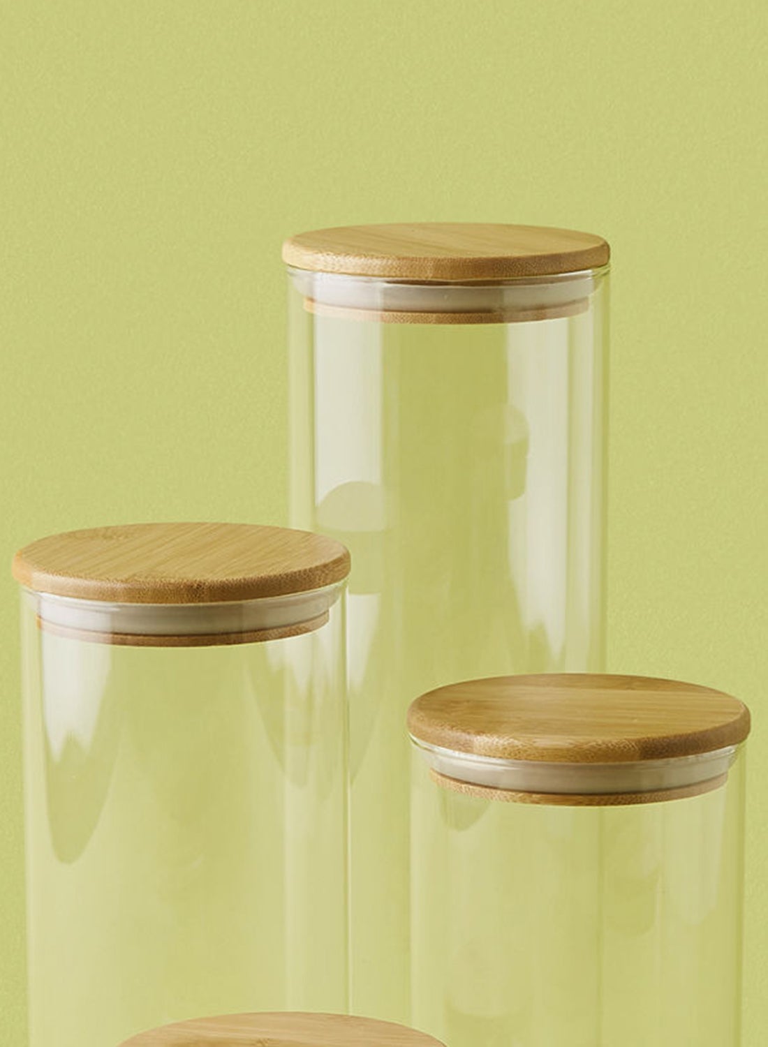 12 Piece Glass Food Storage Container Set - Airtight Bamboo Lids - Food Storage Box - Storage Boxes - Kitchen Cabinet Organizers - Glass Food Container - Clear Clear 12-Piece