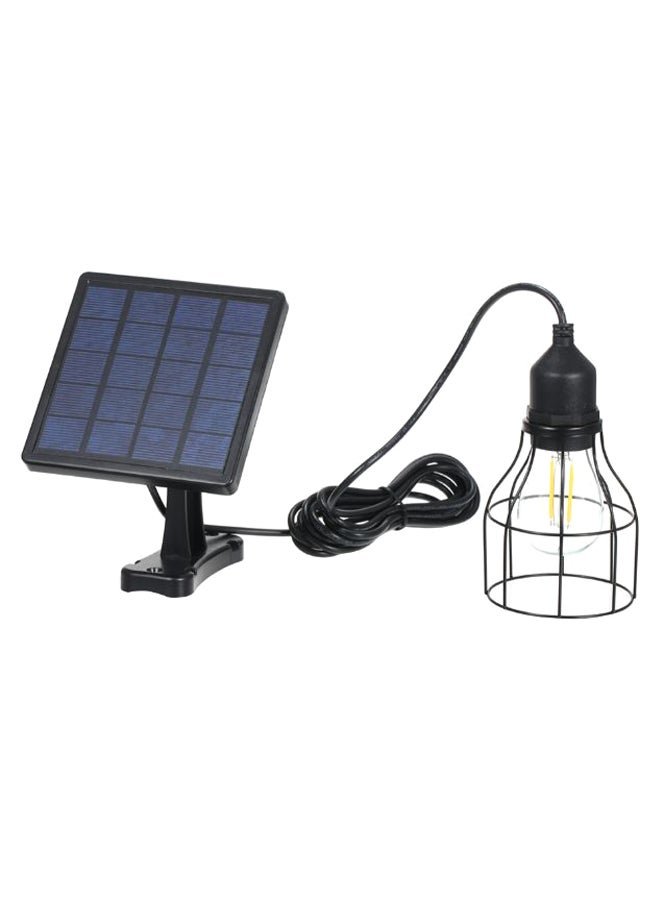 Generic Outdoor Garden Pendant Light With Solar Panel Black/Blue/Clear