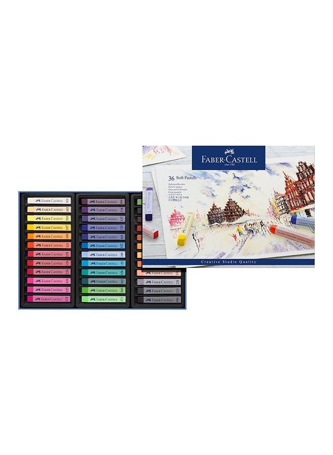 FABER-CASTELL 36-Piece Creative Studio Oil Pastel Crayons Set Multicolour