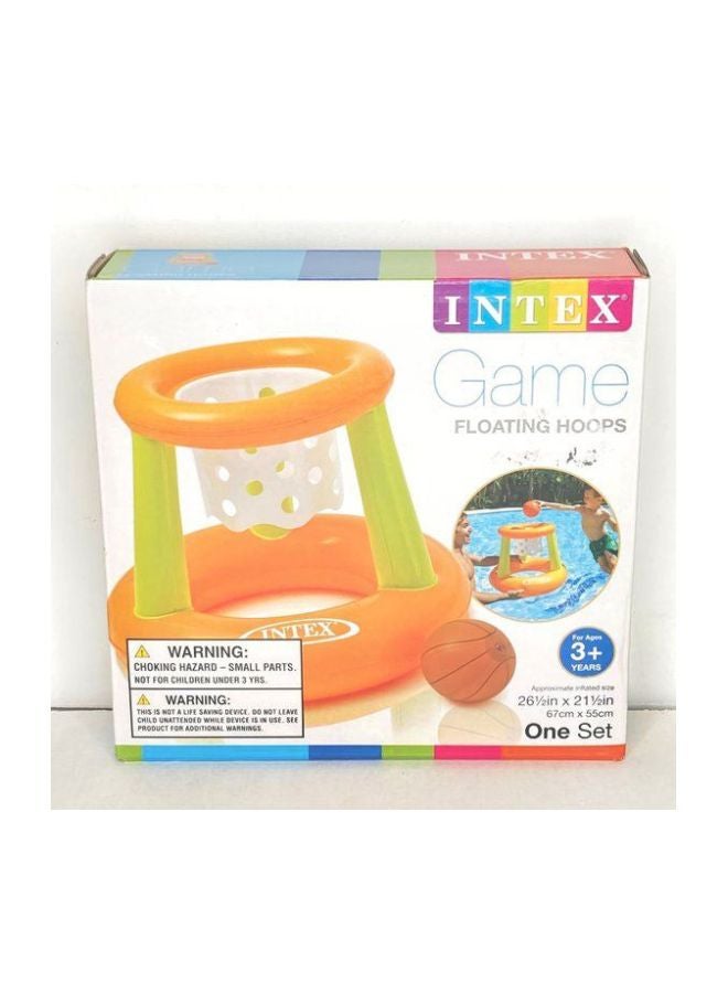 INTEX Floating Hoops Basketball Pool Game 20x19.05x5.08inch