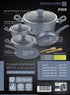 10-Piece Aluminum Cookware Set Grey