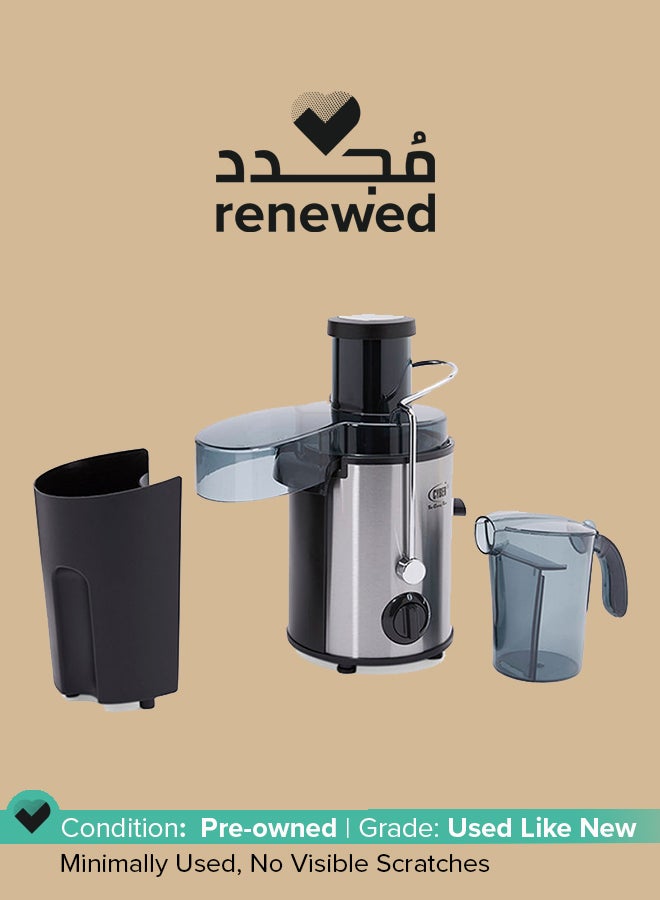 Cyber Renewed - Juice Extractor With 0.6 Liter Jar 500 Watts CYJ-1731 Silver/Black