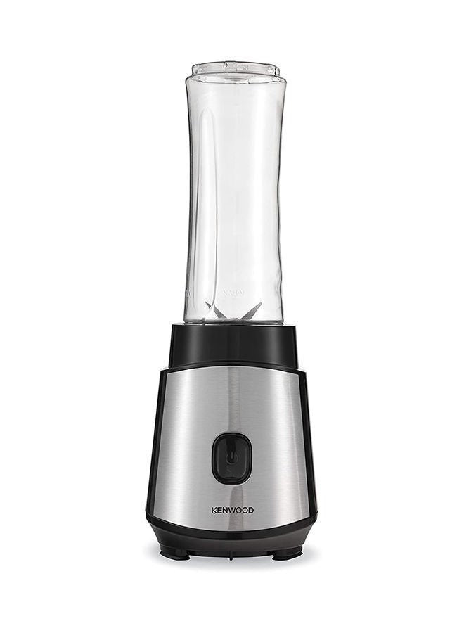 KENWOOD Personal Blender Smoothie Maker With & Tritan Smoothie2Go Bottle and Lid, Ice Crush Function 350 W BLM05.A0BK Silver/Black