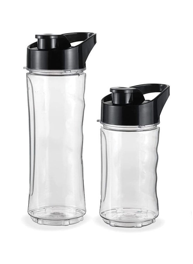 KENWOOD Personal Blender Smoothie Maker With & Tritan Smoothie2Go Bottle and Lid, Ice Crush Function 350 W BLM05.A0BK Silver/Black